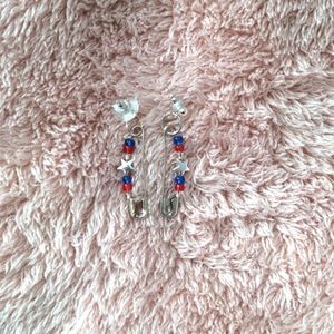 4th of July themed earrings